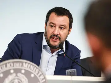 El vicepresidente del Gobierno y líder de la Liga, Matteo Salvini El vicepresidente del Gobierno y líder de la Liga, Matteo Salvini