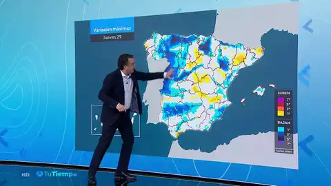 Un frente atlántico entrará por Galicia extendiéndose al resto de la Península Un frente atlántico entrará por Galicia extendiéndose al resto de la Península