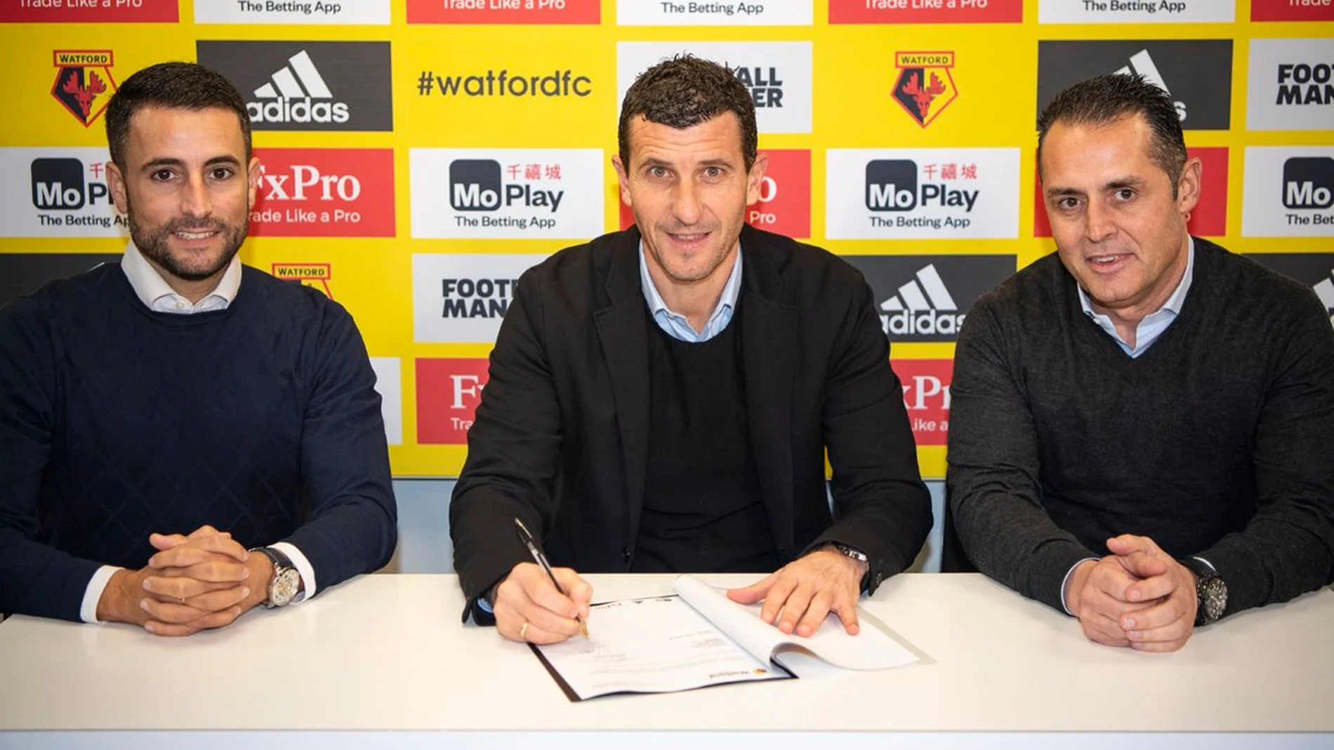 Javi Gracia firma su nuevo contrato con el Watford Javi Gracia firma su nuevo contrato con el Watford