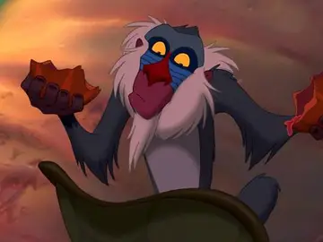 Rafiki en el 'El Rey León' Rafiki en el 'El Rey León'