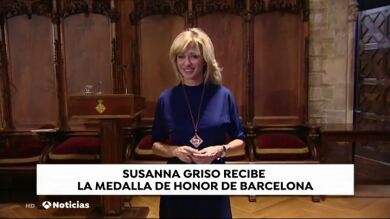 Susanna Griso, galardonada con la medalla de honor de Barcelona 