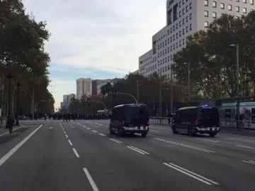 La Diagonal, cortada por la protesta de los estudiantes