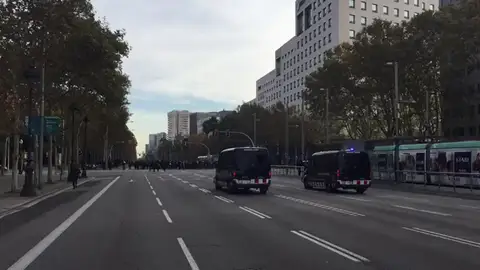 La Diagonal, cortada por la protesta de los estudiantes La Diagonal, cortada por la protesta de los estudiantes