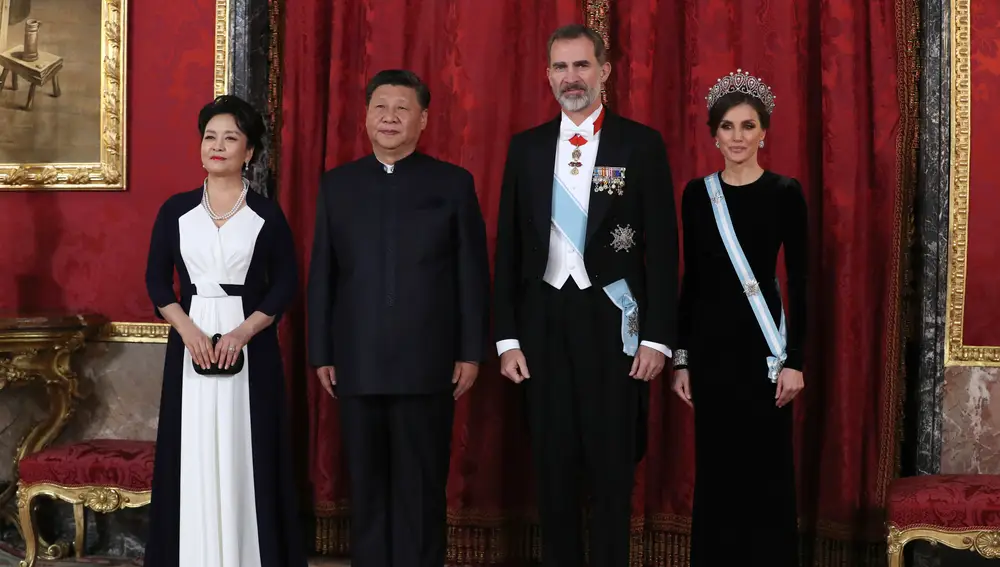 Cena de gala en honor del presidente chino y su esposa 
