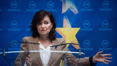 La vicepresidenta del gobierno Carmen Calvo La vicepresidenta del gobierno Carmen Calvo