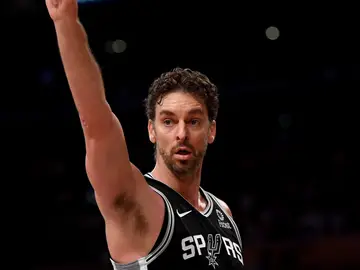 Pau Gasol en un partido con los Spurs Pau Gasol en un partido con los Spurs
