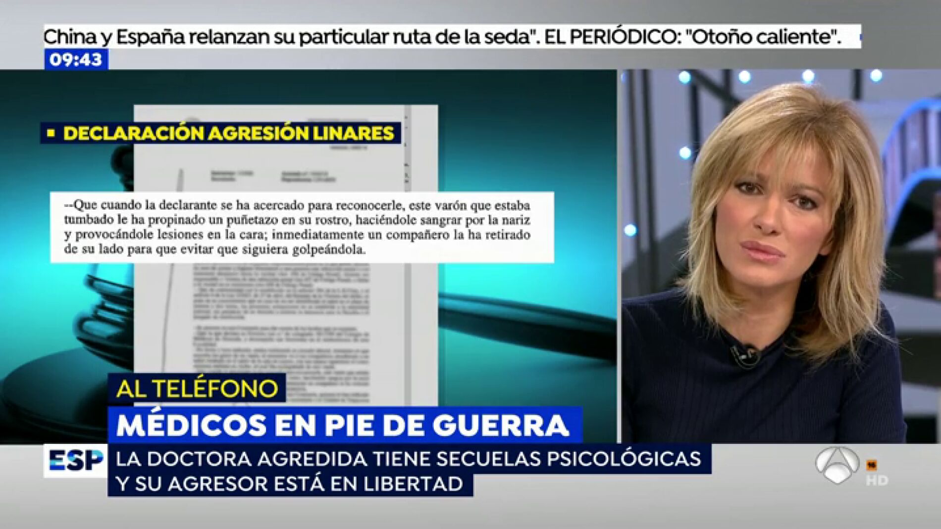 V&Iacute;DEO | Nueva agresi&oacute;n a una m&eacute;dico de familia: "El paciente era &aacute;rabe y me dio un pu&ntilde;etazo por ser mujer"