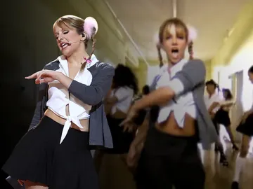 La increíble caracterización de Mimi para convertirse en Britney Spears La increíble caracterización de Mimi para convertirse en Britney Spears