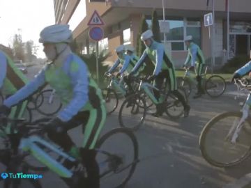 Mercedes Martín participa en la marcha ciclista contra el cambio climático