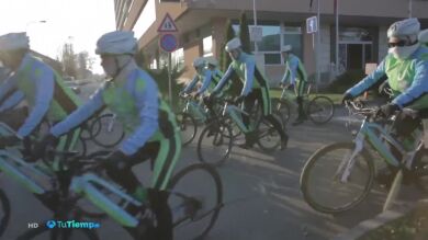 Mercedes Martín participa en la marcha ciclista contra el cambio climático