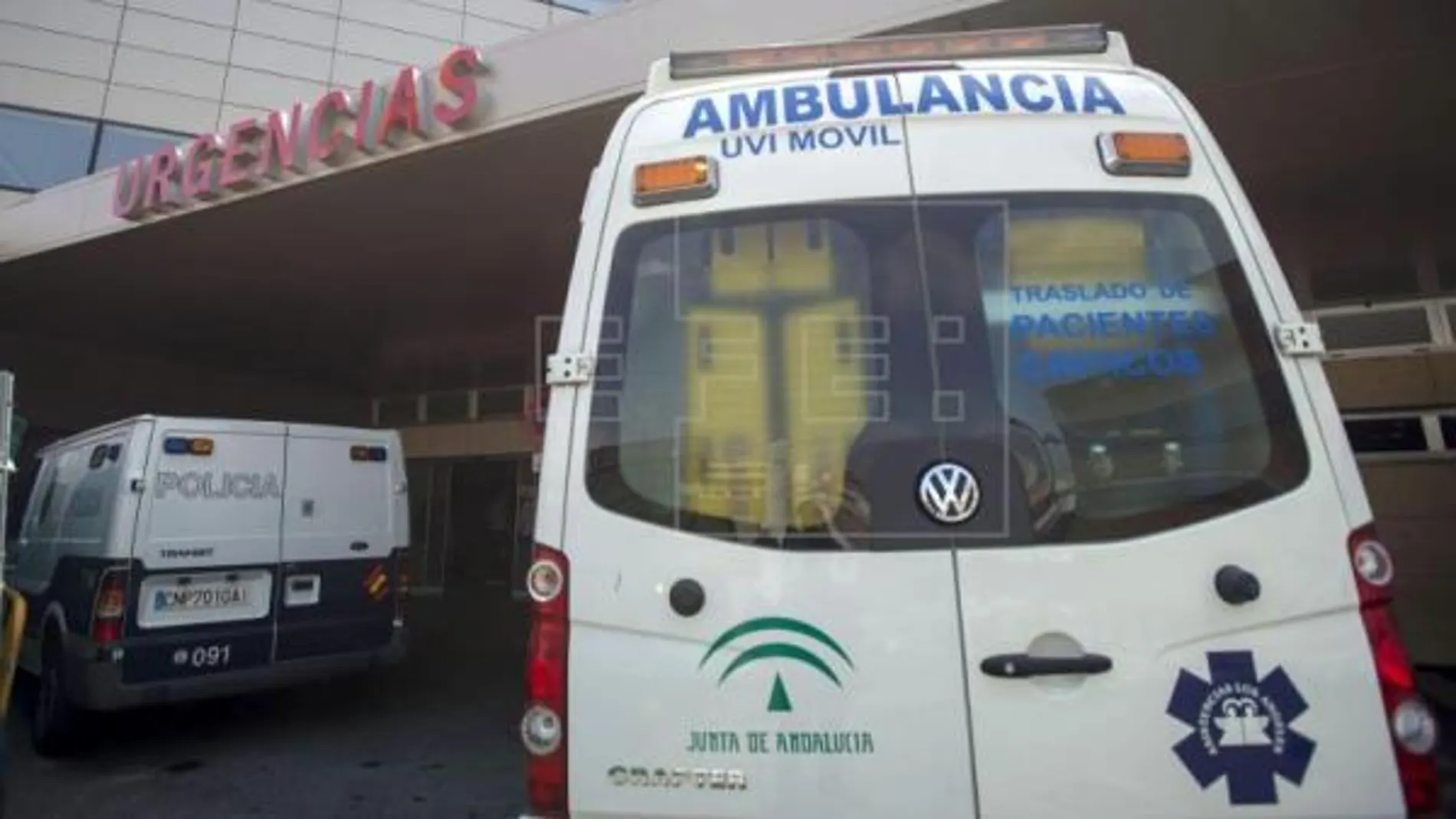 Imagen de archivo de una ambulancia en Andalucía. Imagen de archivo de una ambulancia en Andalucía.