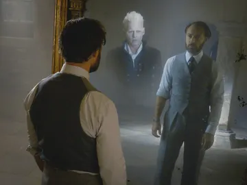 Dumbledore y Grindelwald en 'Animales Fantásticos 2' Dumbledore y Grindelwald en 'Animales Fantásticos 2'