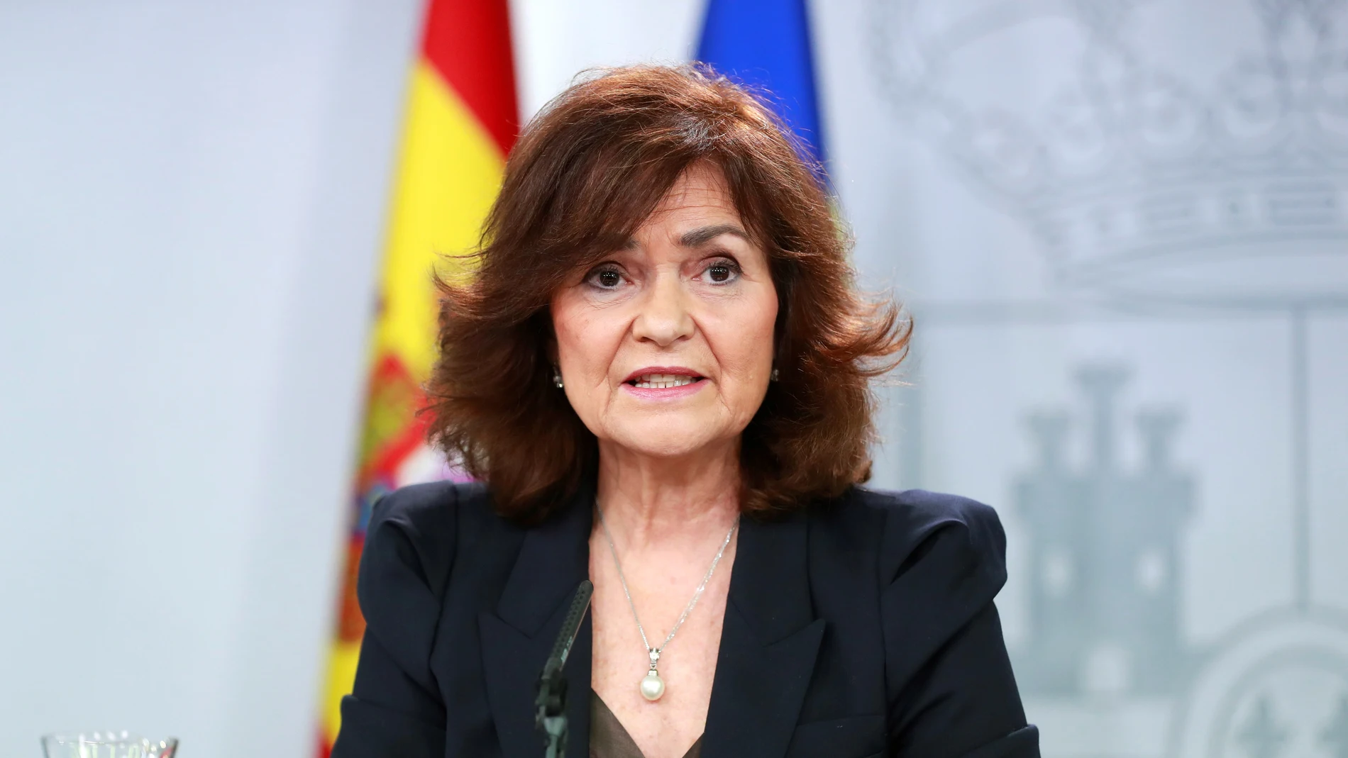 La vicepresidenta del Gobierno, Carmen Calvo La vicepresidenta del Gobierno, Carmen Calvo