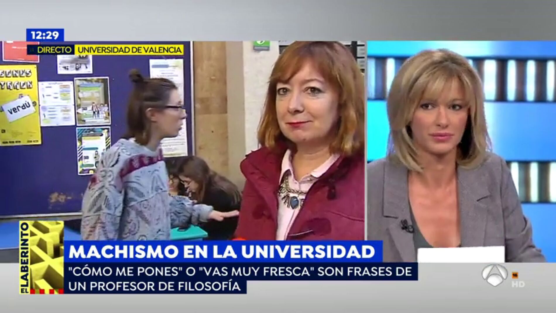Susanna Griso, en el plat&oacute; de Espejo P&uacute;blico.