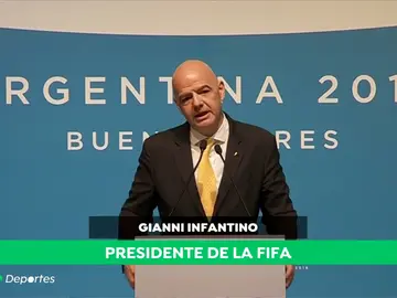 Infantino, sobre la Libertadores en el Bernabéu: "Madrid es un poquito Sudamérica" Infantino, sobre la Libertadores en el Bernabéu: "Madrid es un poquito Sudamérica"