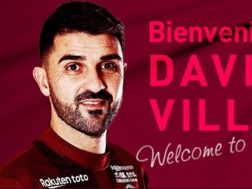 David Villa, nuevo jugador del Vissel Kobe