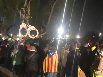 Concentración frente a la cárcel de Lledoners Concentración frente a la cárcel de Lledoners