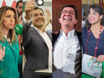 Candidatos a la presidencia de la Junta de Andalucía