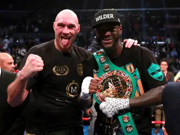 Wilder, con el cinturón de campeón Wilder, con el cinturón de campeón