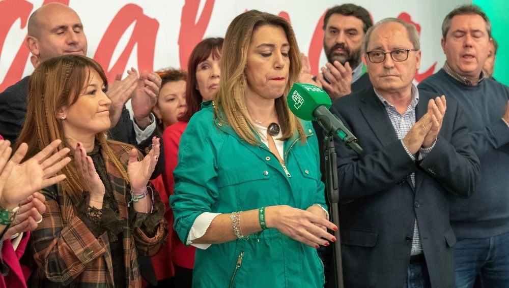 Susana Díaz hace balance de su resultado en Andalucía