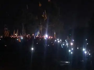 Concentración en Lledoners por los presos en huelga de hanbre Concentración en Lledoners por los presos en huelga de hanbre