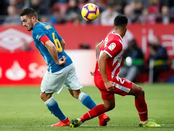 Koke, ante Pedro Porro Koke, ante Pedro Porro