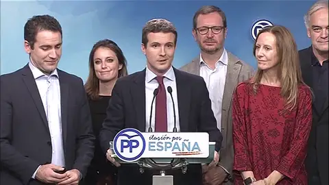Pablo Casado: "Ésta es la primera piedra que supone para Pedro Sánchez un fracaso histórico" Pablo Casado: "Ésta es la primera piedra que supone para Pedro Sánchez un fracaso histórico"