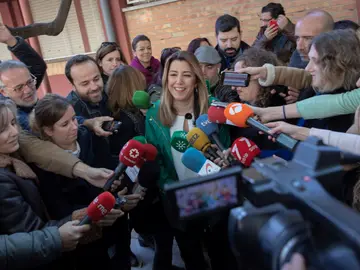 La candidata del PSOE-A a la presidencia de la Junta de Andalucía, Susana Díaz La candidata del PSOE-A a la presidencia de la Junta de Andalucía, Susana Díaz
