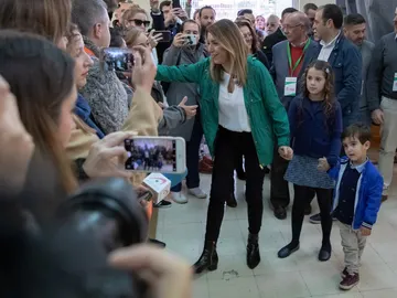 La candidata del PSOE-A a la presidencia de la Junta de Andalucía, Susana Díaz La candidata del PSOE-A a la presidencia de la Junta de Andalucía, Susana Díaz