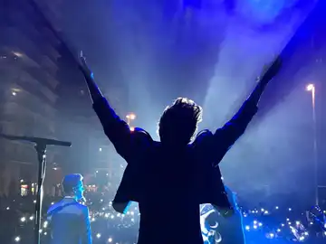 Blas Cantó durante su concierto en #HolaNadal de Europa FM en Badalona Blas Cantó durante su concierto en #HolaNadal de Europa FM en Badalona