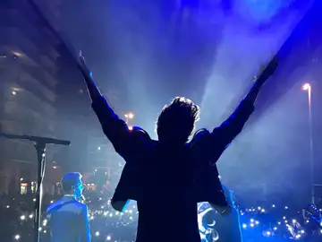 Blas Cantó durante su concierto en #HolaNadal de Europa FM en Badalona Blas Cantó durante su concierto en #HolaNadal de Europa FM en Badalona