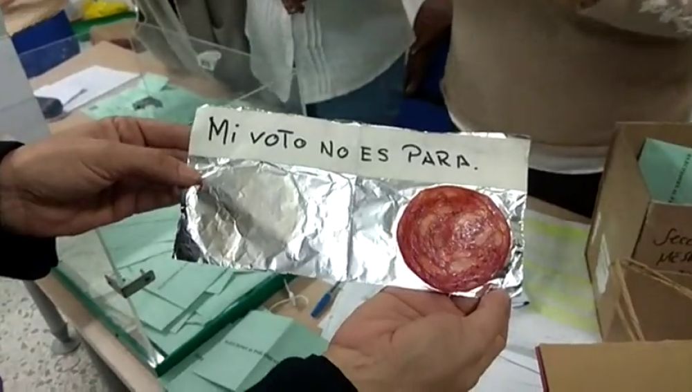 Sorprenden los votos nulos "creativos" del municipio gaditano de La Algaida 
