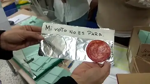 Sorprenden los votos nulos "creativos" del municipio gaditano de La Algaida Sorprenden los votos nulos "creativos" del municipio gaditano de La Algaida