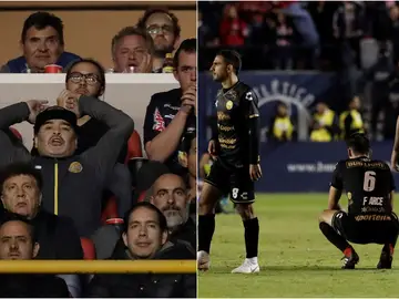 La decepción de los Dorados de Sinaloa de Maradona La decepción de los Dorados de Sinaloa de Maradona