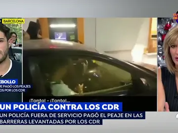Los CDR insultan a un polícia nacional por pagar un peaje: "Los policías nacionales y los guardias civiles en Cataluña tenemos un trato diferencial" Los CDR insultan a un polícia nacional por pagar un peaje: "Los policías nacionales y los guardias civiles en Cataluña tenemos un trato diferencial"