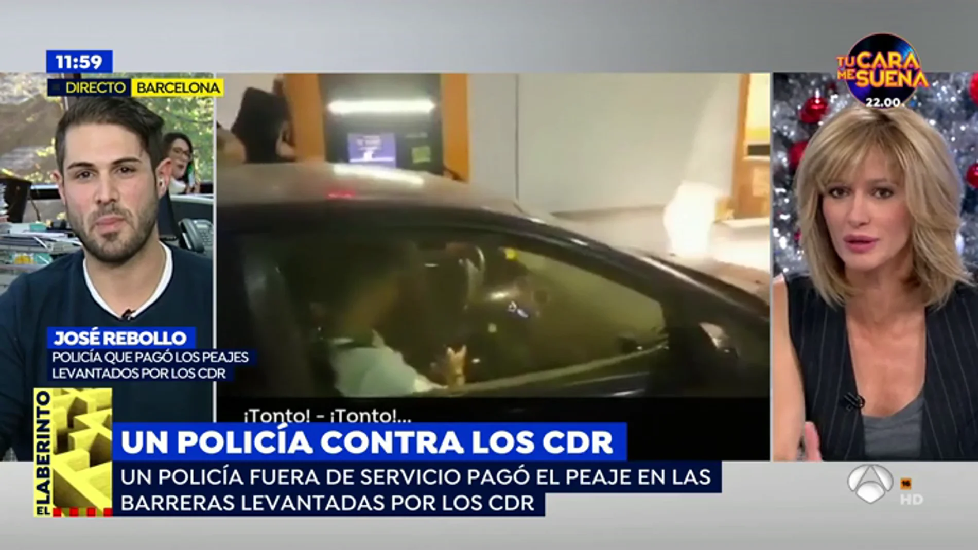 Los CDR insultan a un polícia nacional por pagar un peaje: "Los policías nacionales y los guardias civiles en Cataluña tenemos un trato diferencial"