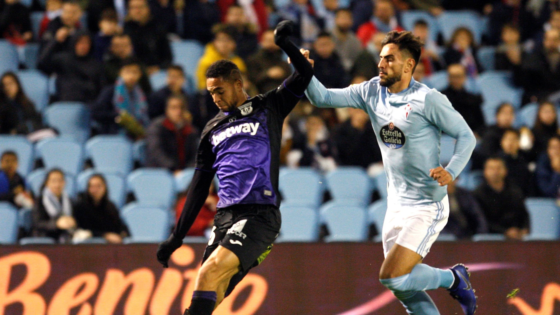 Momento del partido entre el Celta y el Leganés Momento del partido entre el Celta y el Leganés