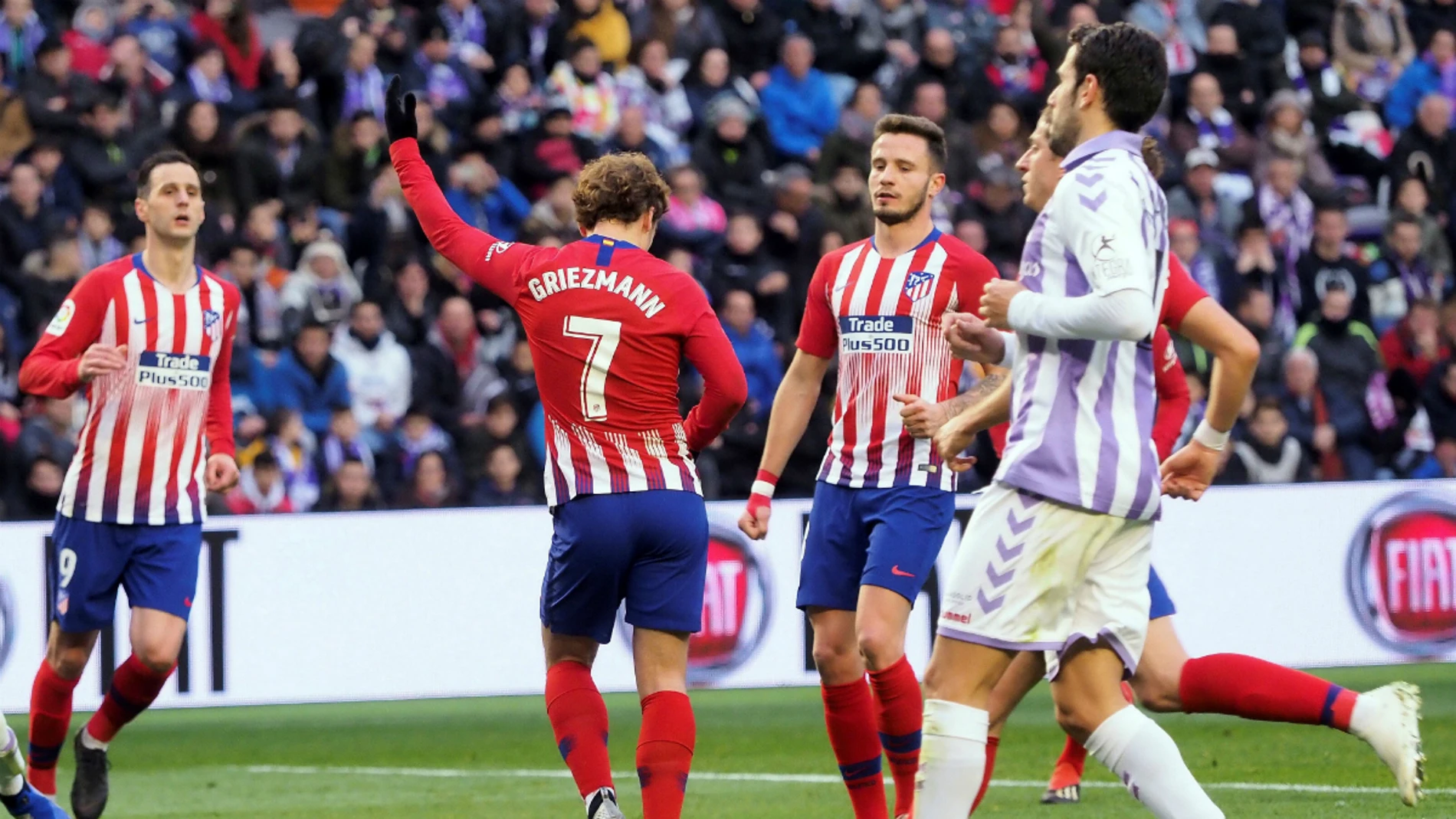 Griezmann celebra un gol con el Atlético Griezmann celebra un gol con el Atlético