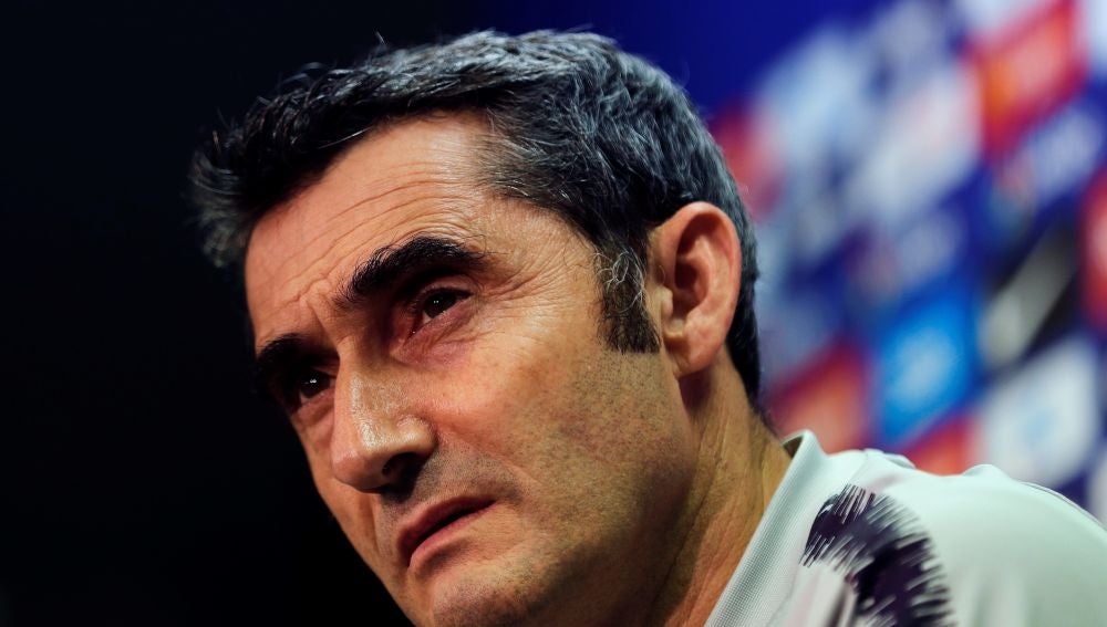 Ernesto Valverde, en rueda de prensa