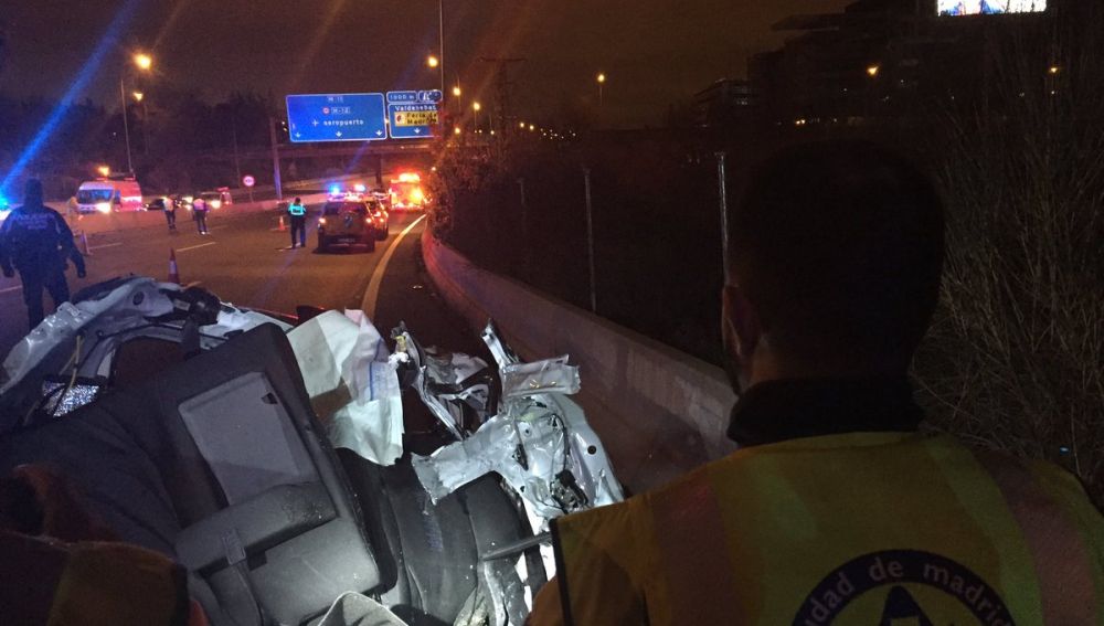 Accidente de tráfico en Madrid