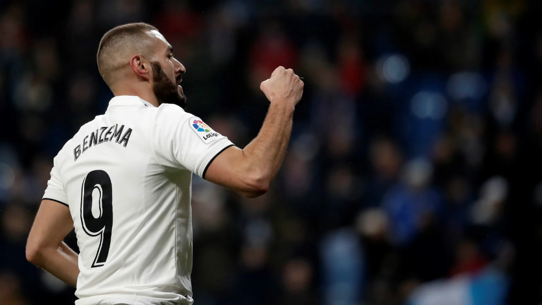 Benzema celebra un gol Benzema celebra un gol