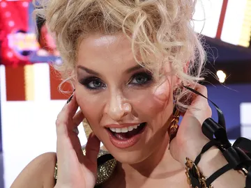Soraya Arnelas, concursante de 'Tu cara me suena', caracterizada como Kylie Minogue Soraya Arnelas, concursante de 'Tu cara me suena', caracterizada como Kylie Minogue