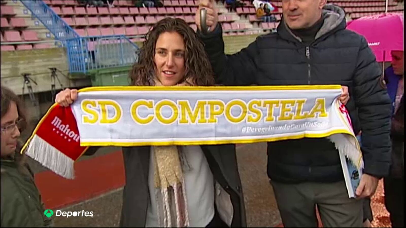 Vero Boquete pone nombre al estadio del Compostela: 