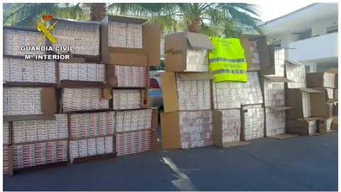 Tabaco incautado en La Línea de la Concepción Tabaco incautado en La Línea de la Concepción