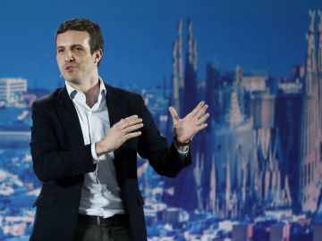 El líder del PP, Pablo Casado