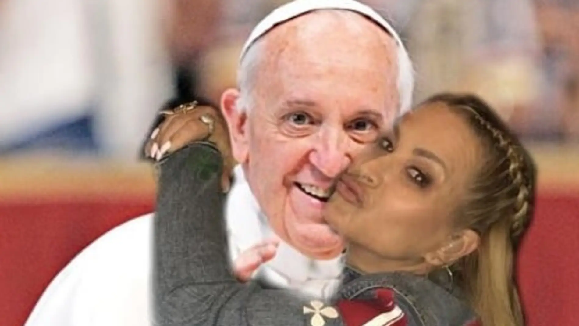 El Papa Francisco y Anastacia en un 'collage' que ella ha publicado en Instagram