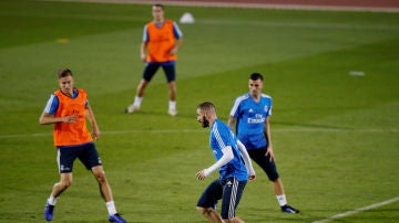 El Real Madrid se entrena en Abu Dabi