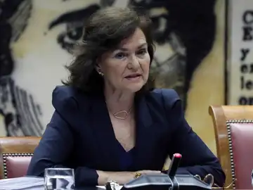 La vicepresidenta del Gobierno, Carmen Calvo La vicepresidenta del Gobierno, Carmen Calvo