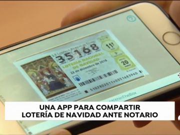 Desarrollan una aplicación de móvil para compartir lotería de Navidad ante notario