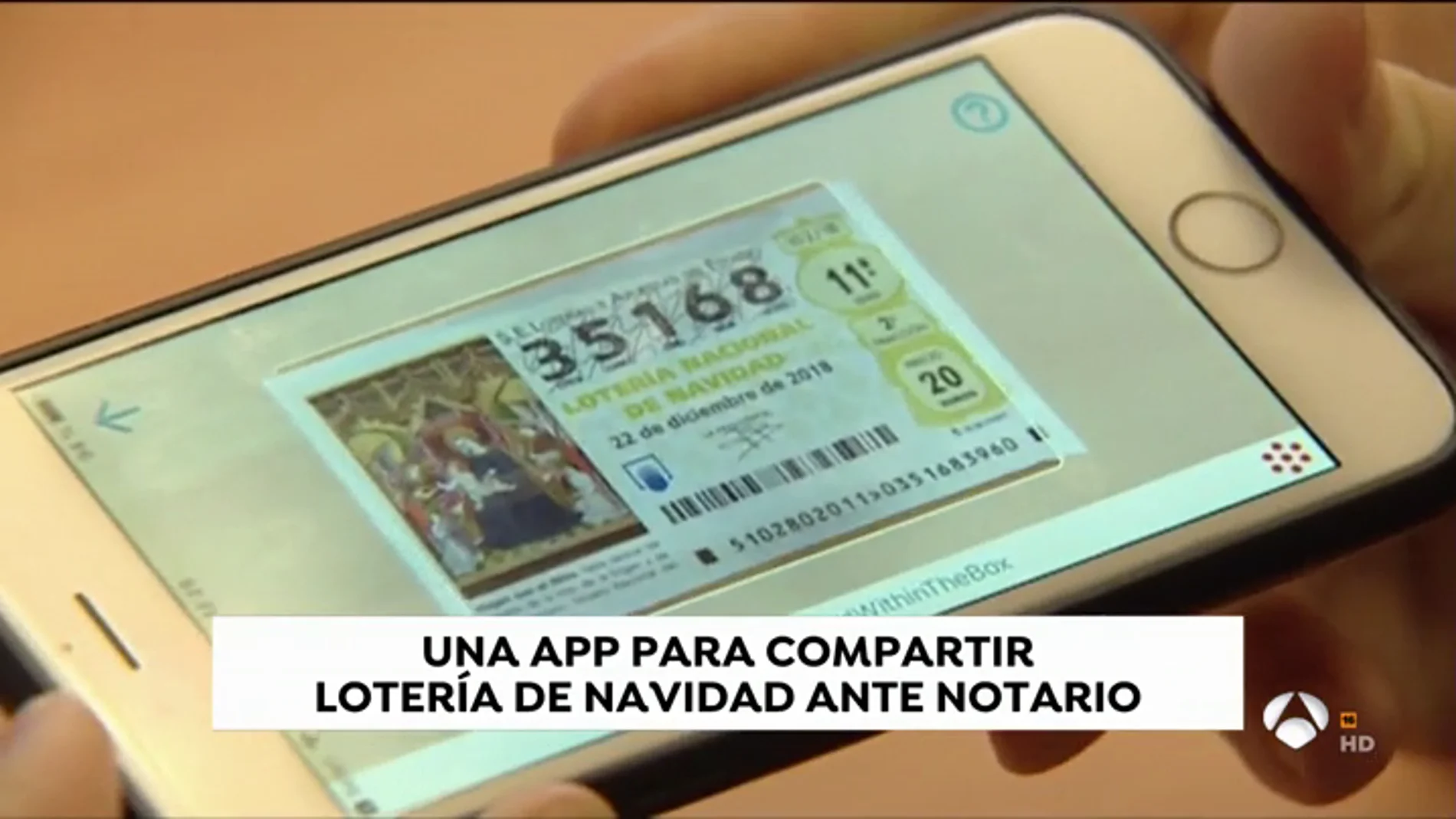 Desarrollan una aplicación de móvil para compartir lotería de Navidad ante notario Desarrollan una aplicación de móvil para compartir lotería de Navidad ante notario